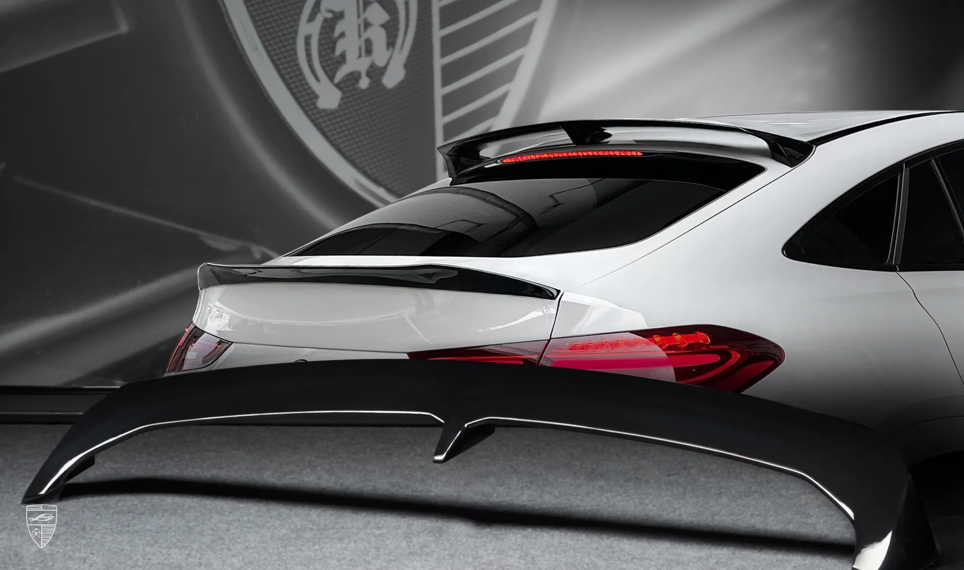 Roof spoiler upgrade for the family car Mercedes AMG GLE Coupe 63 C167 Facelift from LARTE Design