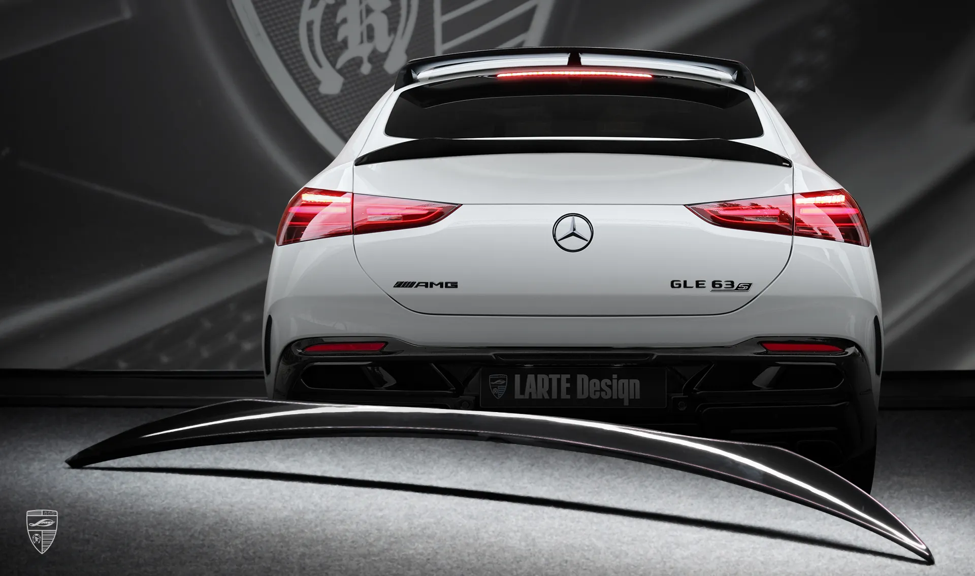 Spoiler upgrade for the family car Mercedes AMG GLE Coupe 63 C167 Facelift from LARTE Design