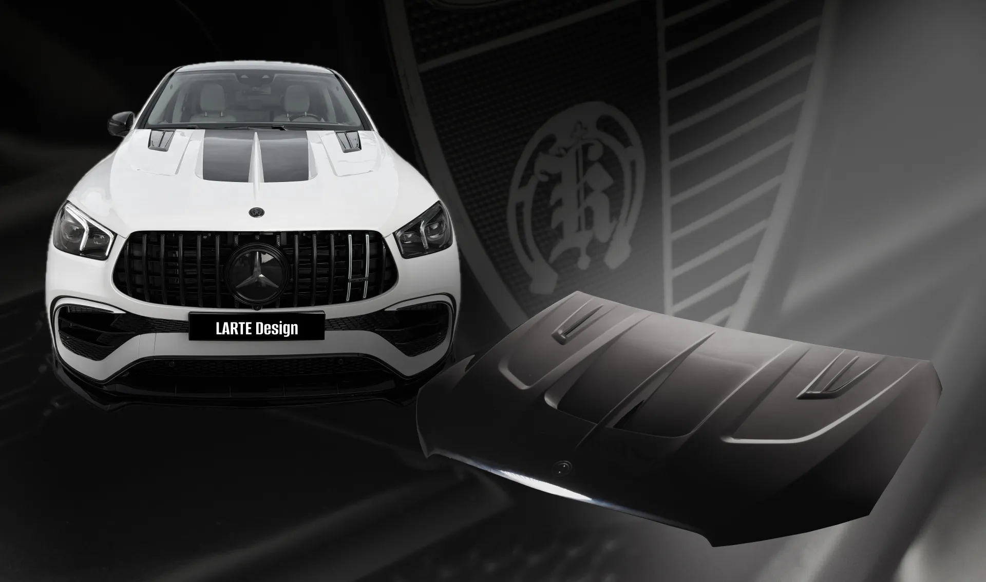 Bonnet for your Mercedes GLE Coupe AMG 63 C167 in a conversion kit from LARTE Design