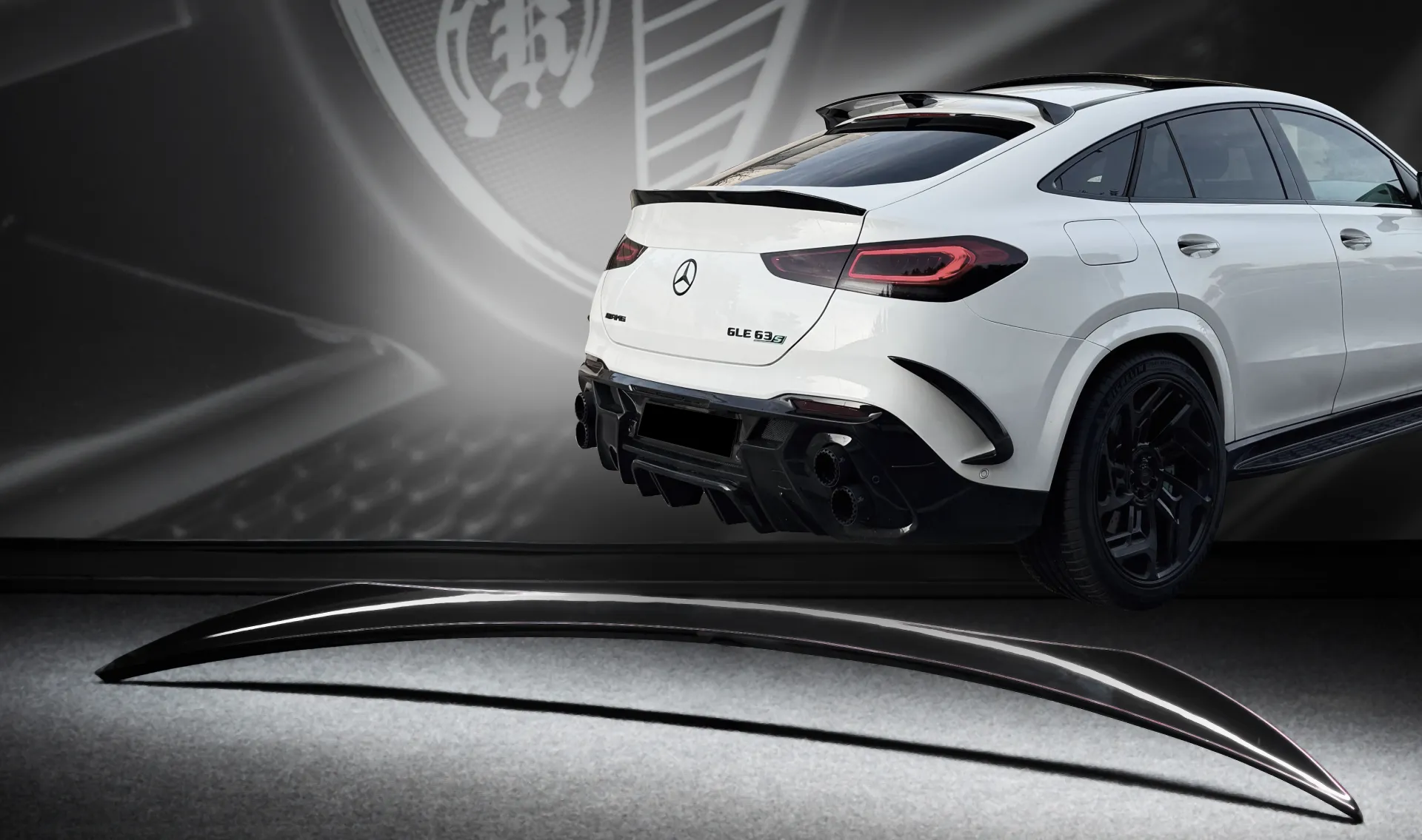 Heckspoiler Upgrade für das Familienauto MERCEDES GLE 63 AMG COUPE C167 von LARTE Design