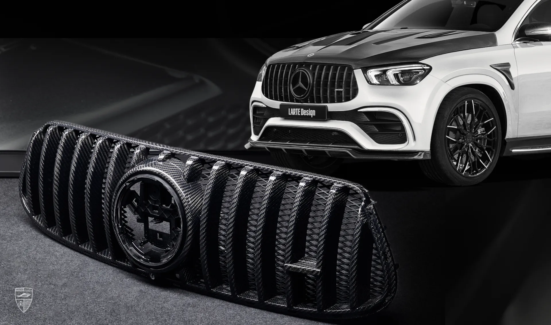 Kühlergrill für Ihren MERCEDES GLE 63 AMG COUPE C167 im Erscheinungspaket von LARTE Design