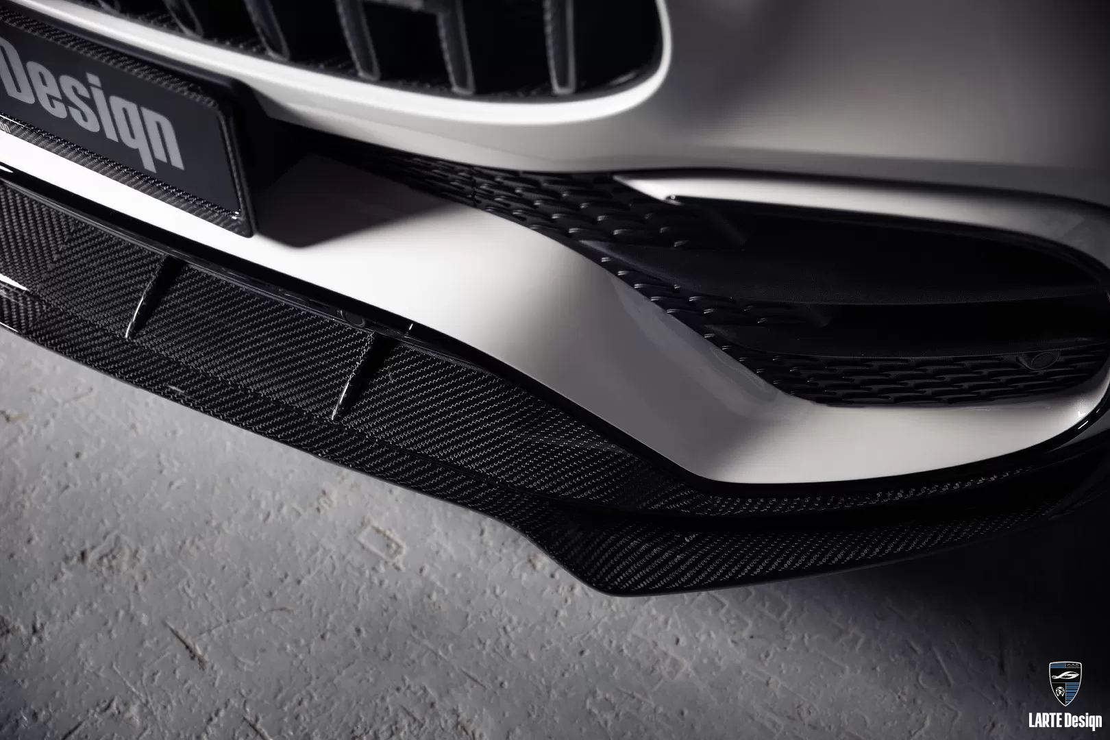 Carbon front bumper overlay for Mercedes Benz AMG GLE Coupe 63 C167 by LARTE Design