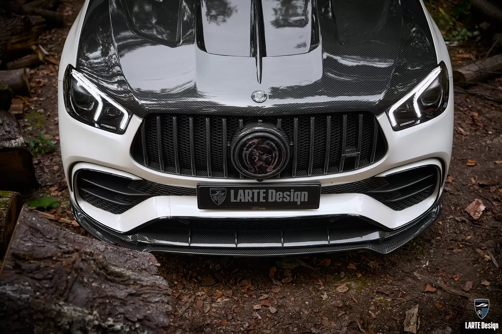 Carbon fiber grille trim for Mercedes Benz AMG GLE Coupe 63 C167 by LARTE Design