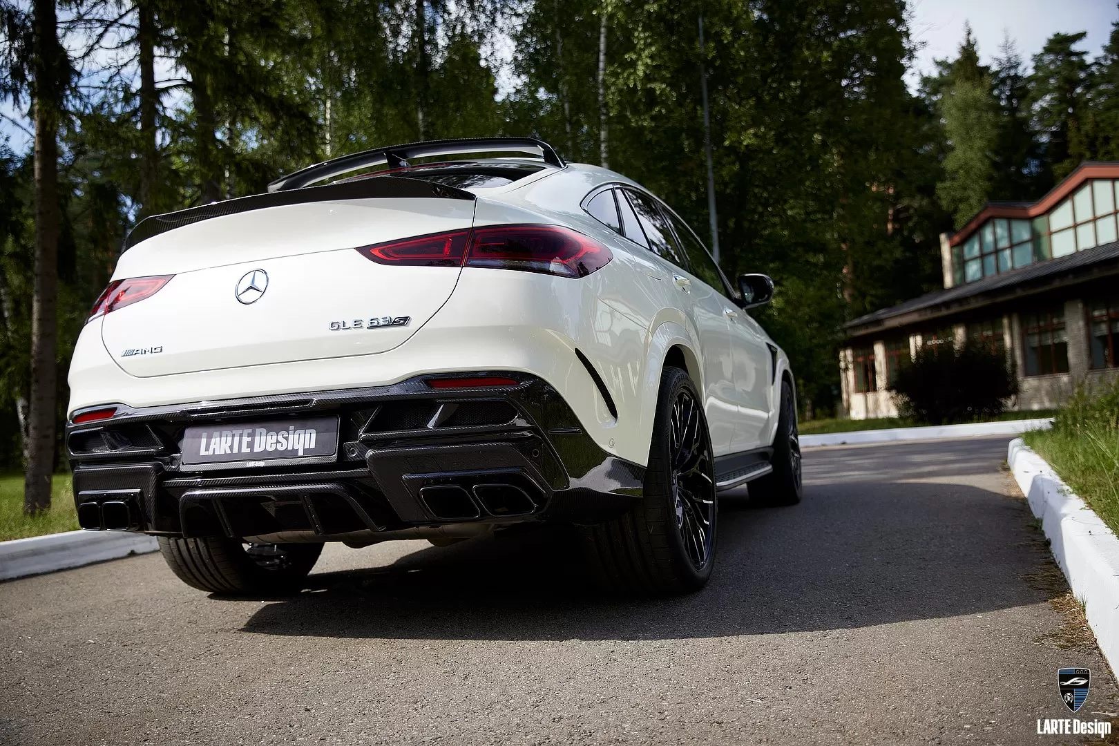 Carbon rear skirt diffuser for Mercedes Benz AMG GLE Coupe 63 С167 by LARTE Design