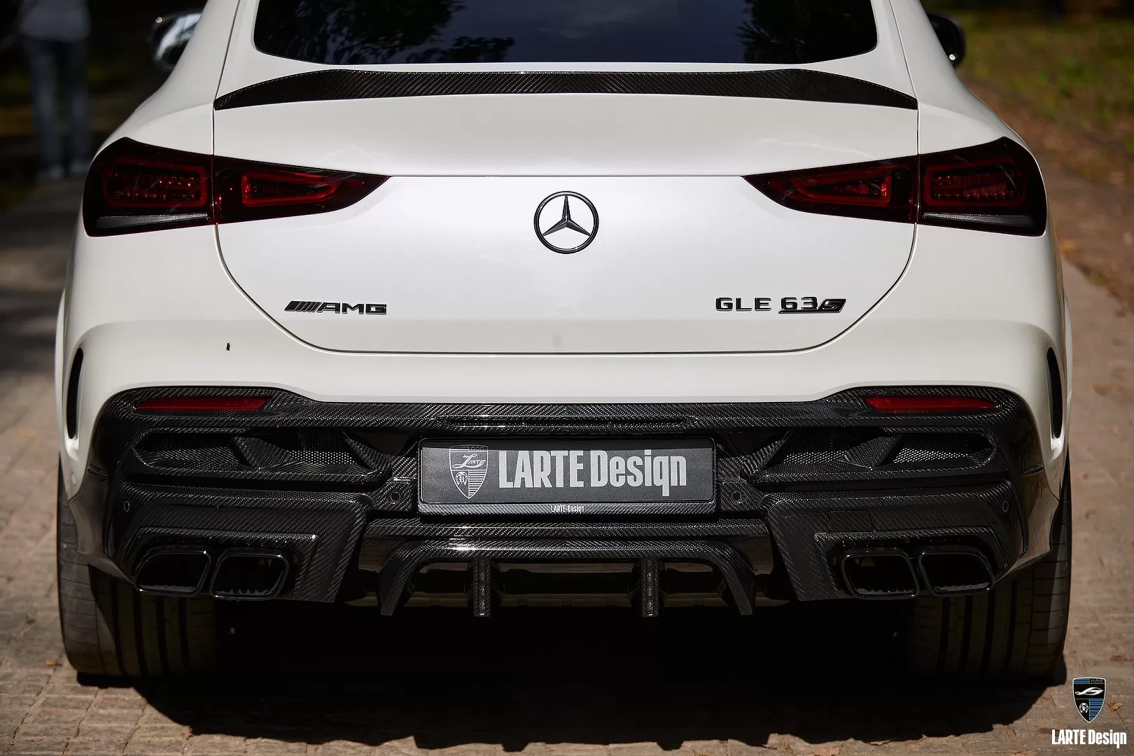 Carbon rear bumper diffuser for Mercedes Benz AMG GLE Coupe 63 С167 by LARTE Design