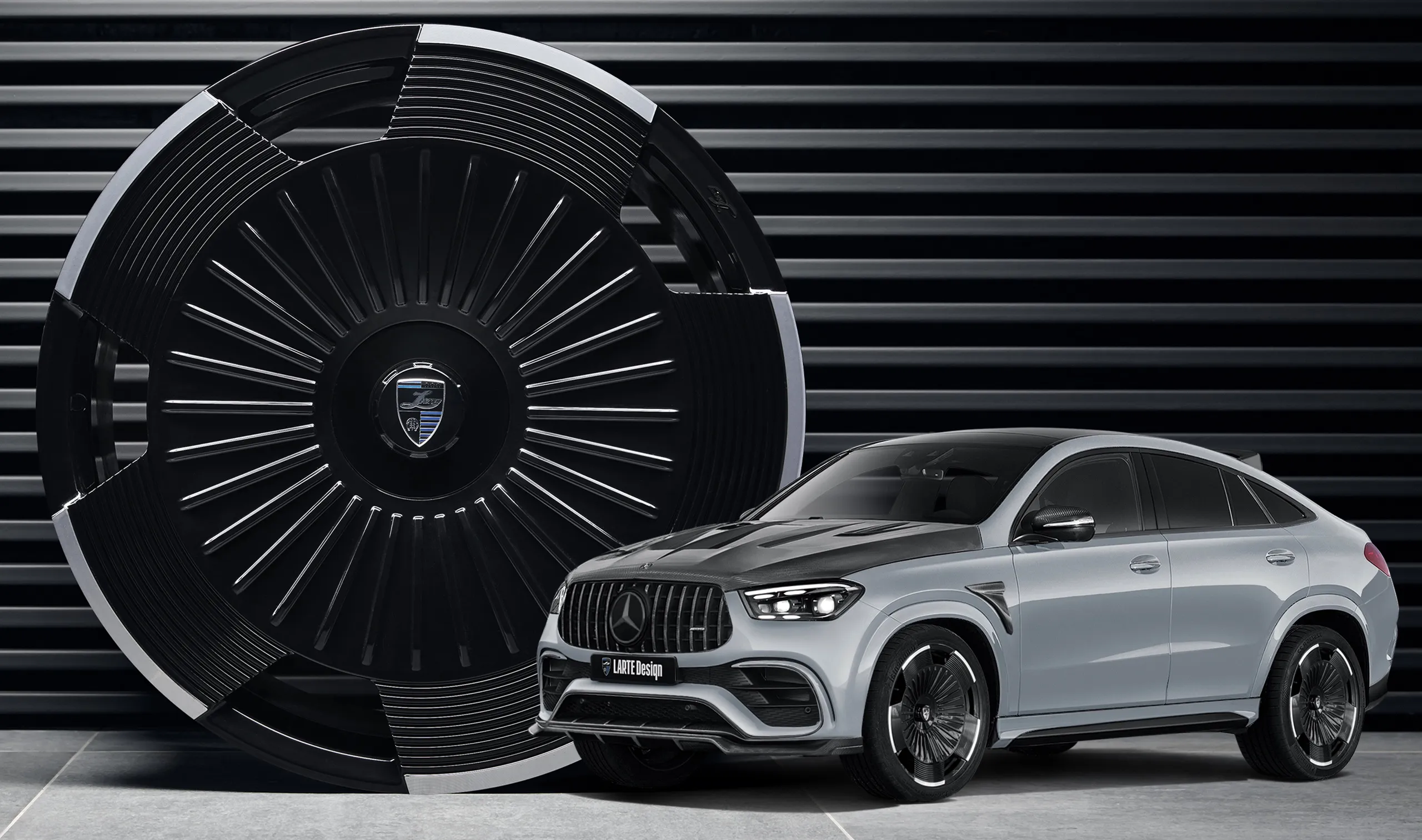 Forged 23 inch rims for your Mercedes GLE Coupe AMG 63 C167 in a conversion kit from LARTE Design