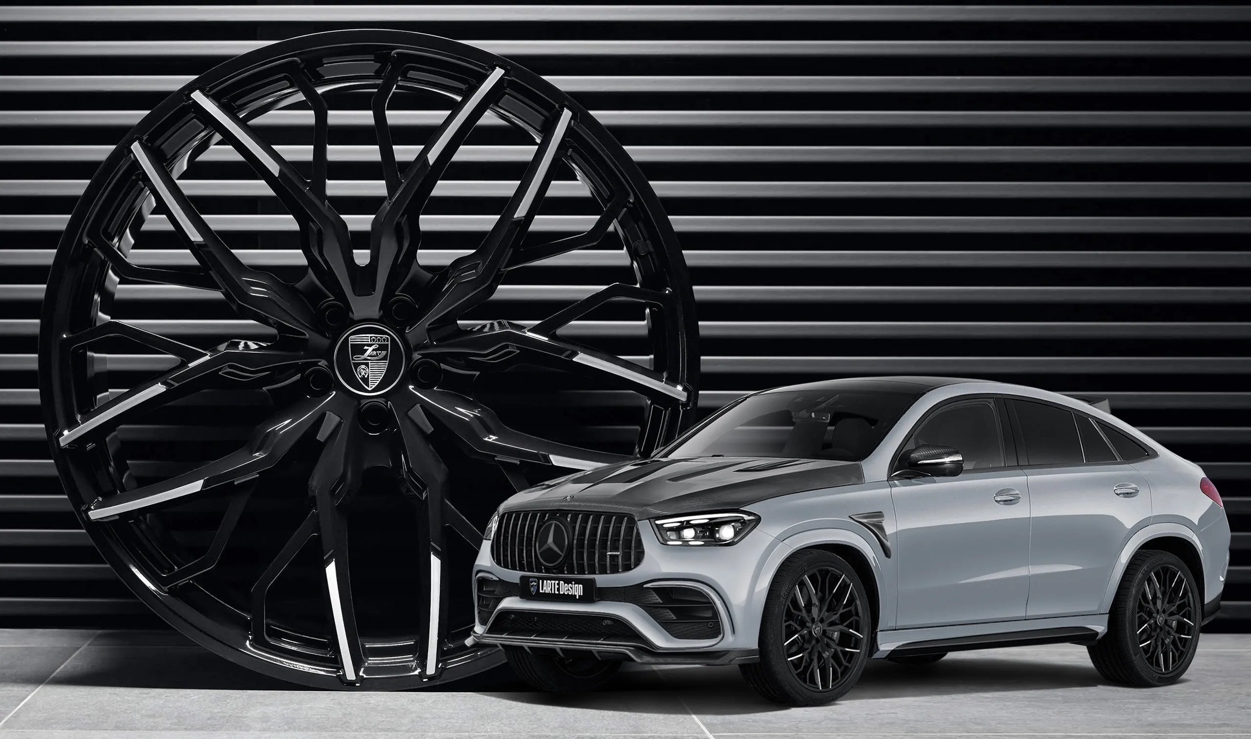 Forged rims upgrade for the family car Mercedes GLE Coupe AMG 63 C167 from LARTE Design