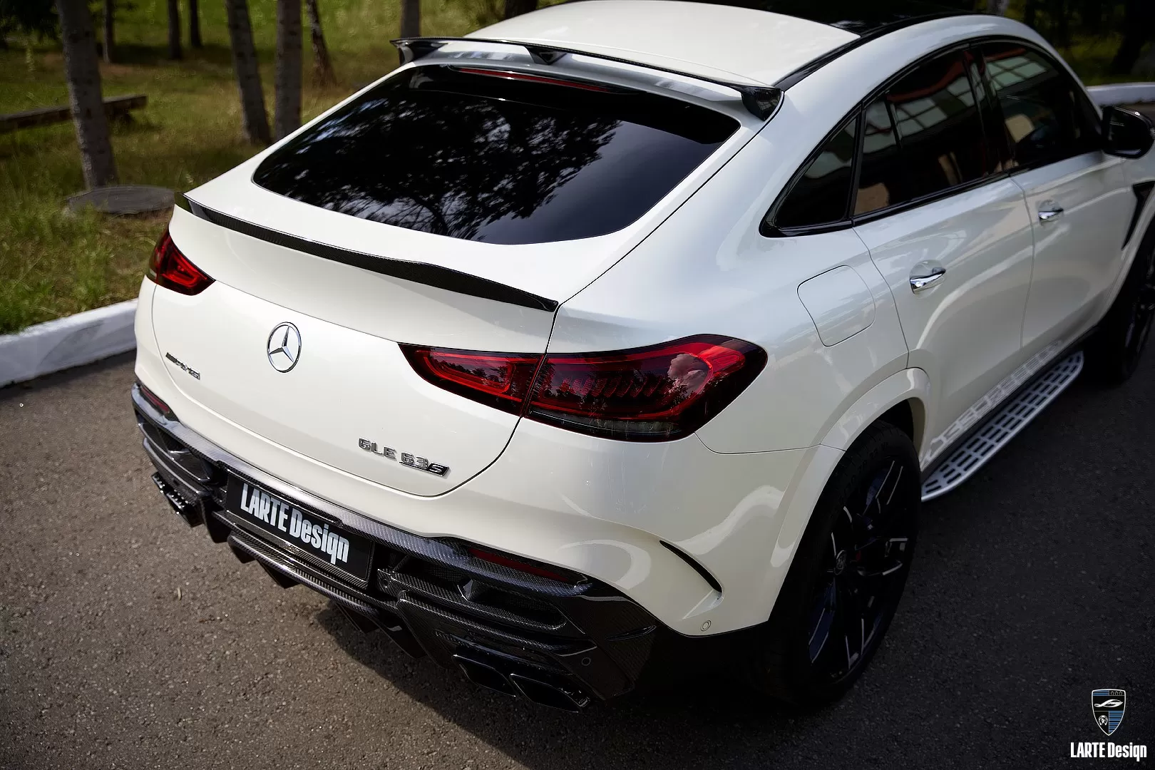 Carbon fiber roof spoilers for Mercedes Benz AMG GLE Coupe 63 С167 by LARTE Design