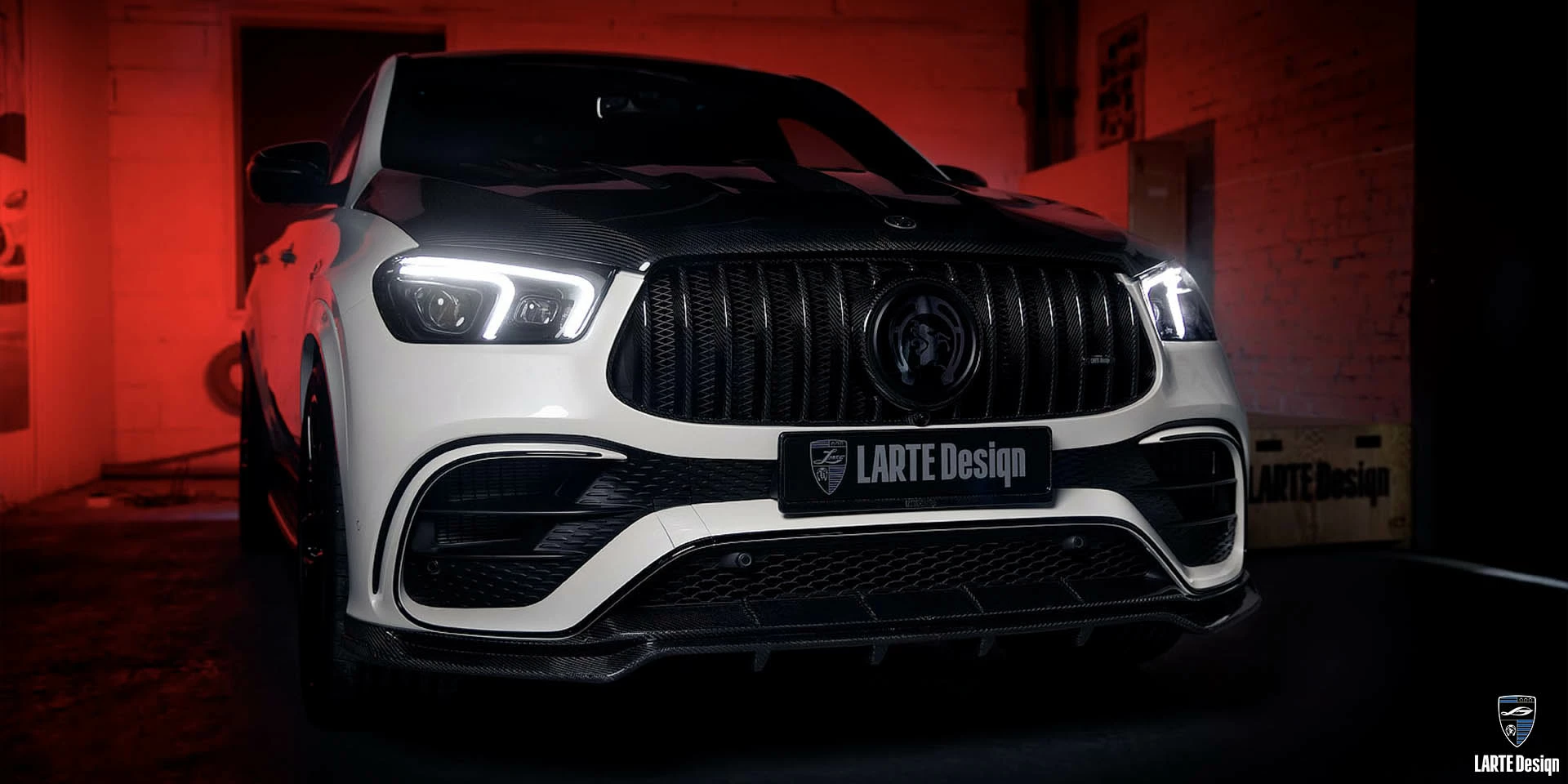 Buy Aerodynamic front lip carbon fiber for Mercedes-Benz GLE Coupe 63 S 4MATIC+ С167 MANUFAKTUR Diamond White metallic 