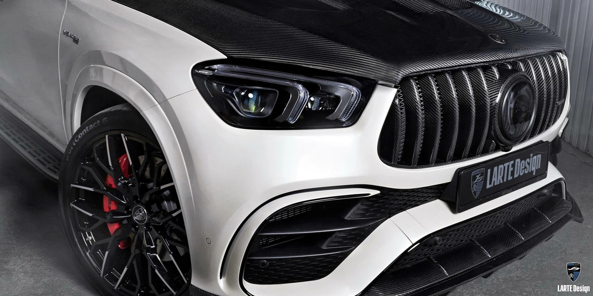 Buy carbon fiber Front bumper splitter for Mercedes-Benz GLE Coupe 63 S 4MATIC+ С167 MANUFAKTUR Diamond White metallic