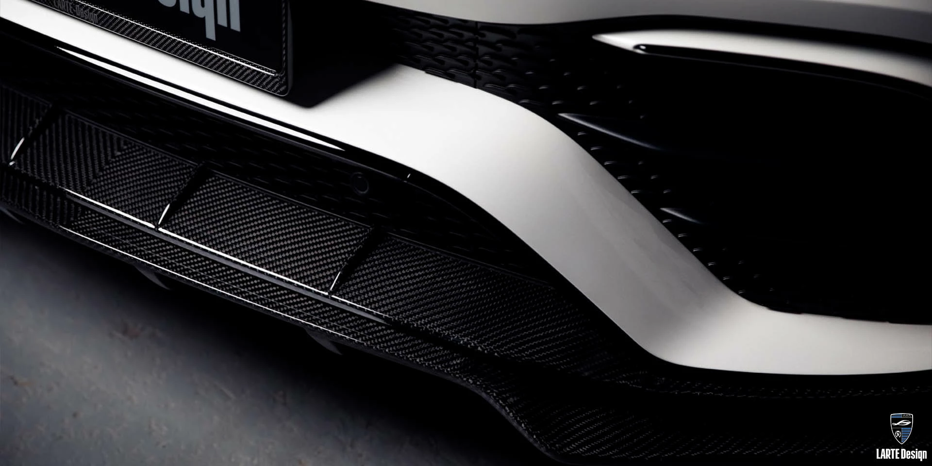 Acquire carbon fiber Front splitter for Mercedes-Benz GLE Coupe 63 S 4MATIC+ С167 MANUFAKTUR Diamond White metallic 