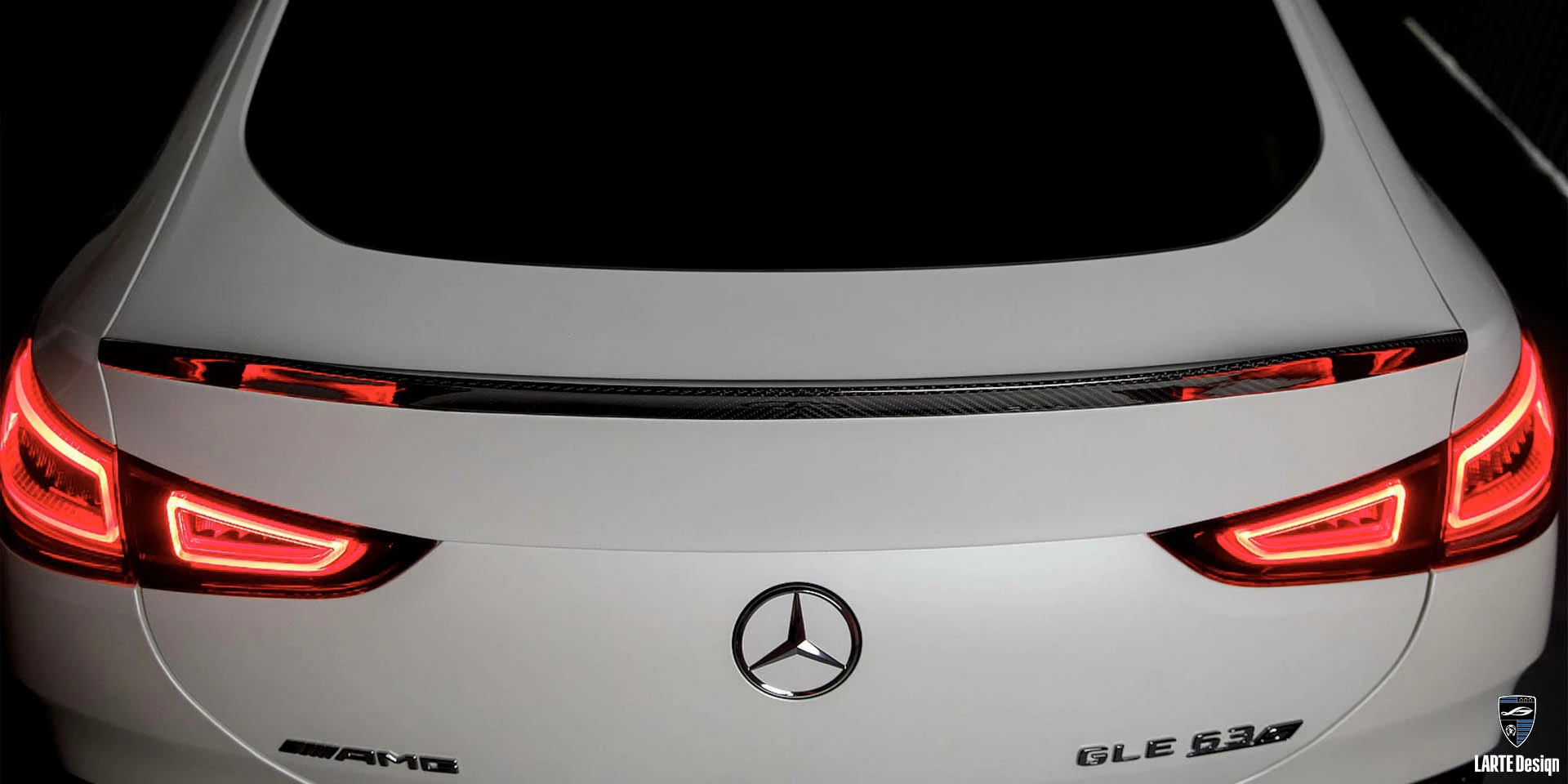 Buy carbon fiber Roof spoiler for Mercedes-Benz GLE Coupe 63 S 4MATIC+ С167 MANUFAKTUR Diamond White metallic