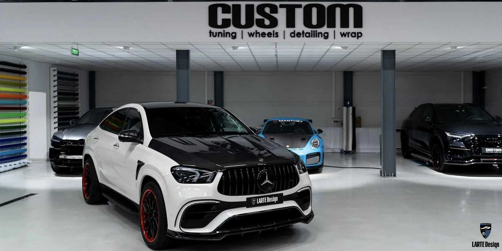 Order tuning kits carbon fiber for Mercedes-Benz GLE Coupe 63 S 4MATIC+ С167 MANUFAKTUR Diamond White metallic 