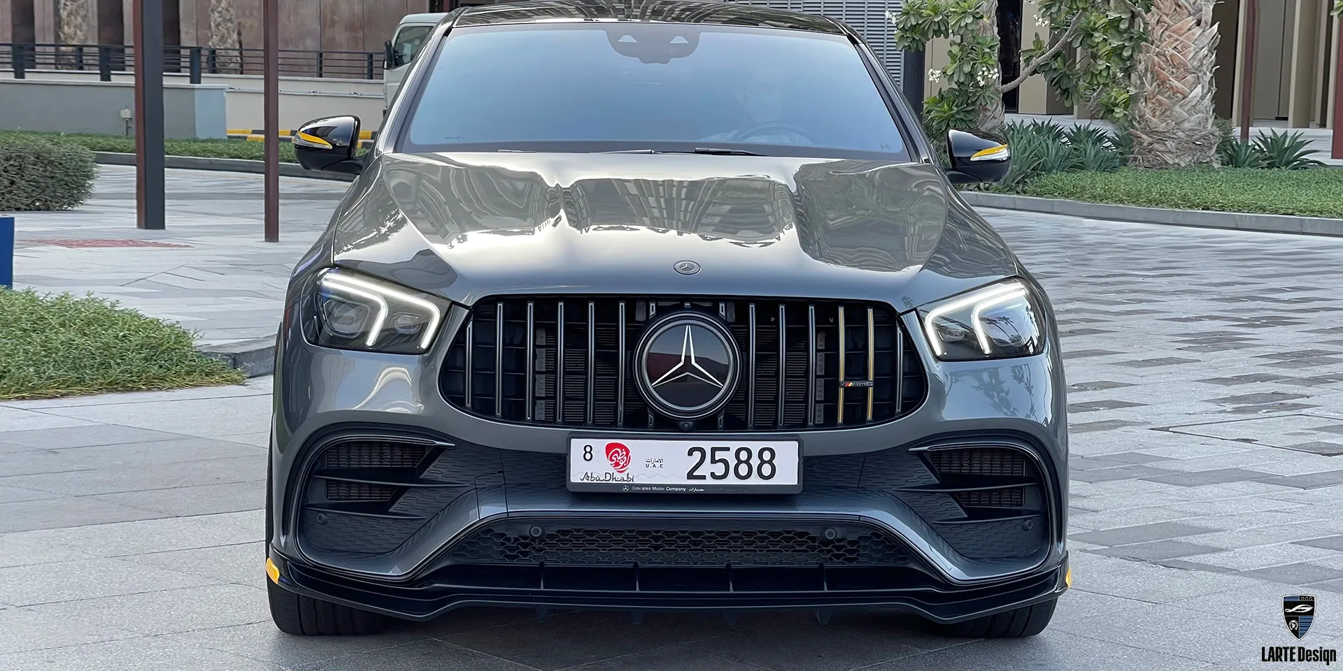 Frontsplitter für Mercedes Benz AMG GLS COUPE 63 4MATIC+ C167 Obsidian Schwarz Metallic