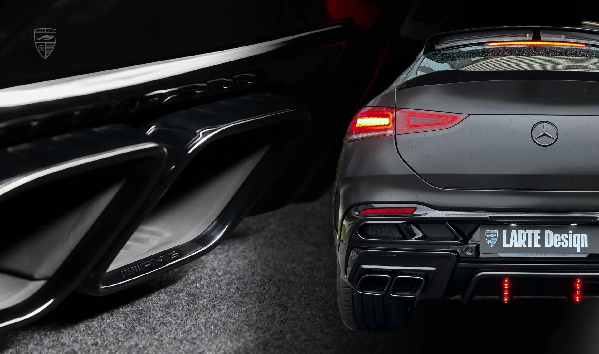 Endrohrspitzen Upgrade für Ihren SUV Mercedes GLE Coupe C167 von LARTE Design