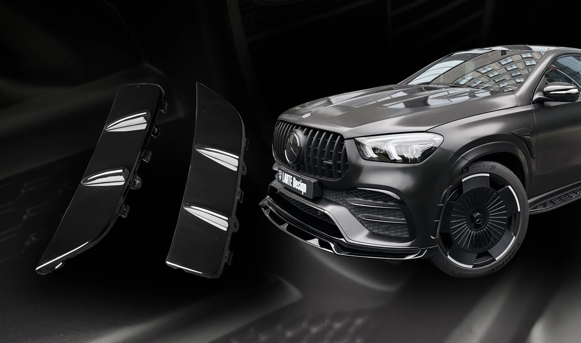 Front bumper insert upgrade for your SUV Mercedes GLE Coupe C167 Front bumper insert upgrade for your SUV Mercedes GLE Coupe C167 from LARTE Design