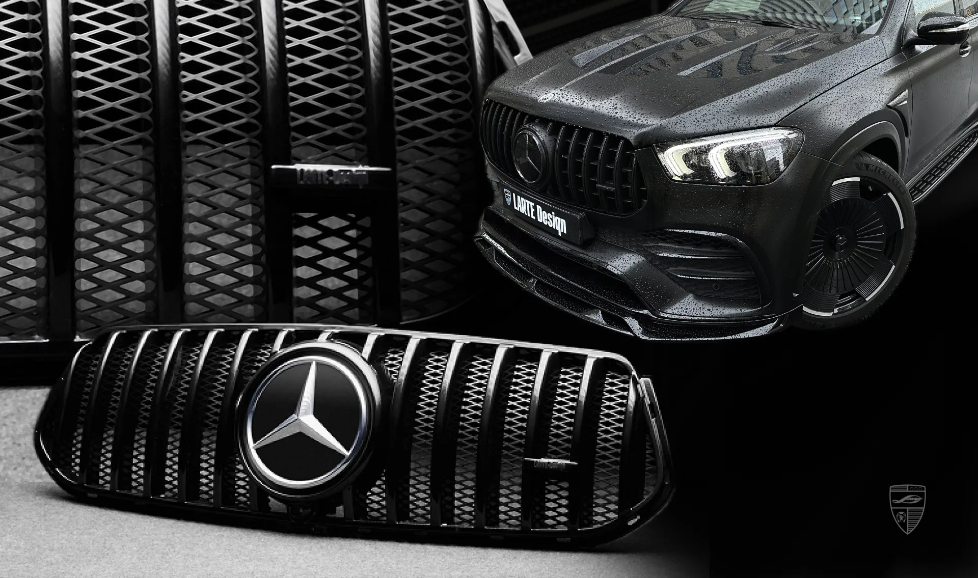 Grille trim upgrade for your SUV Mercedes GLE Coupe C167 Grille trim upgrade for your SUV Mercedes GLE Coupe C167 from LARTE Design