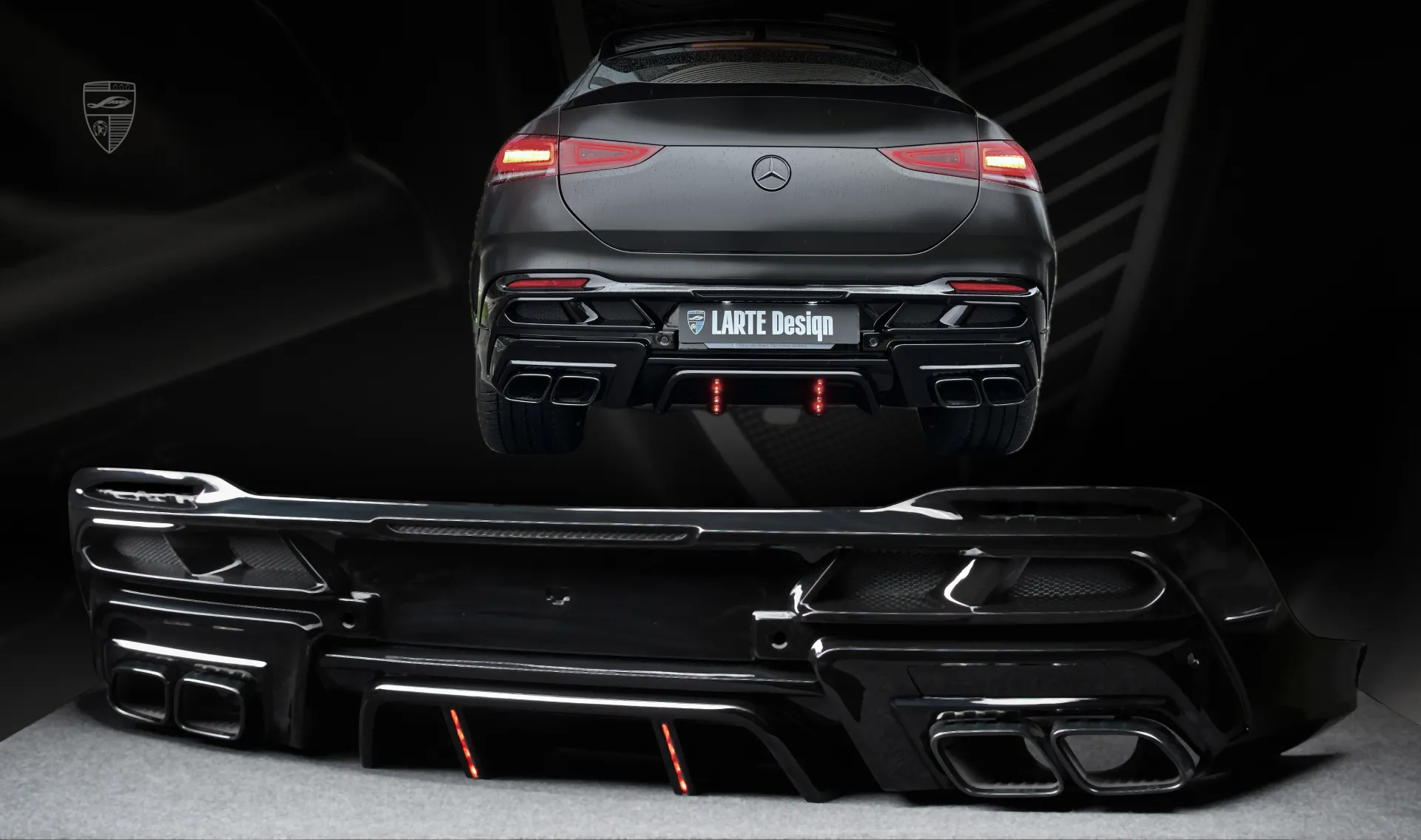 Heckdiffusor für Ihren Mercedes GLE Coupe C167 im Umrüstkit von LARTE Design
