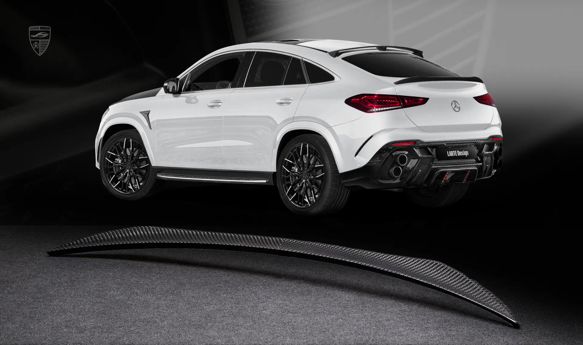 Carbon spoiler upgrade for the luxury car Mercedes GLE Coupe C167 Carbon spoiler upgrade for the luxury car Mercedes GLE Coupe C167 from LARTE Design