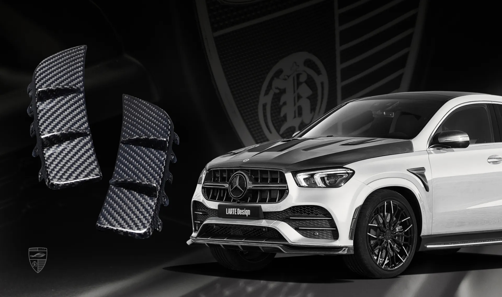 Front bumper inserts for your Mercedes GLE Coupe C167 in new appearance package Front bumper inserts for your Mercedes GLE Coupe C167 in the appearance package by LARTE Design