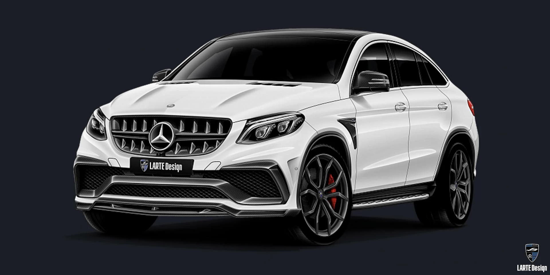 Custom Body kit for Mercedes-Benz GLE Coupe GLE MANUFAKTUR Diamond White metallic