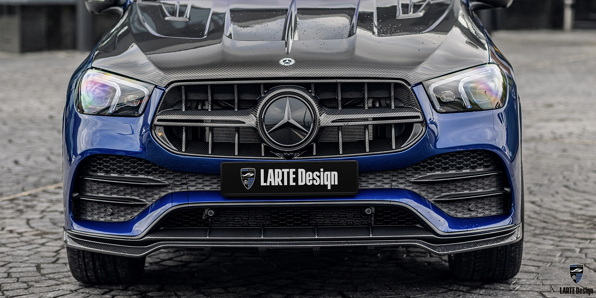 Kaufen Sie einen Frontstoßstangensplitter aus Kohlefaser für Mercedes-Benz GLE Coupe 53 4MATIC+ C292 Blue Gem