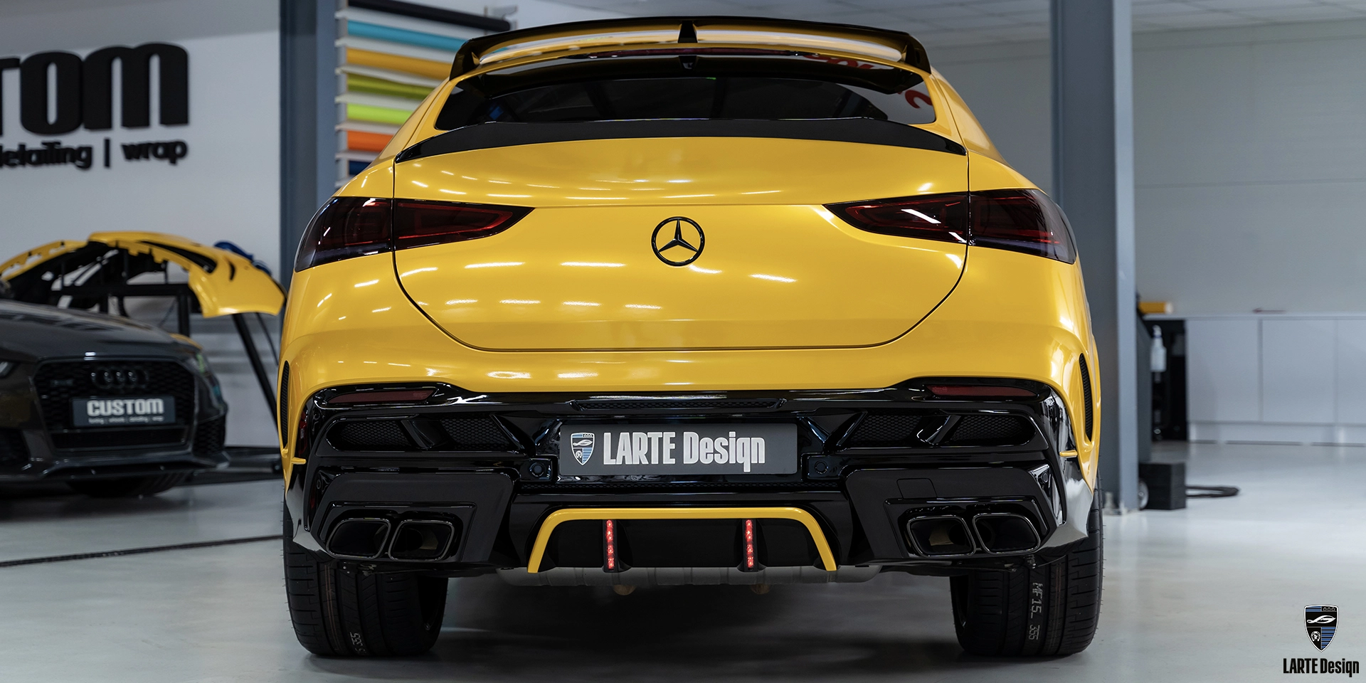 Order tuning kits carbon fiber for Mercedes-Benz GLE Coupe 53 4MATIC+ С167 SOLAR BEAM YELLOW WRAP 2023