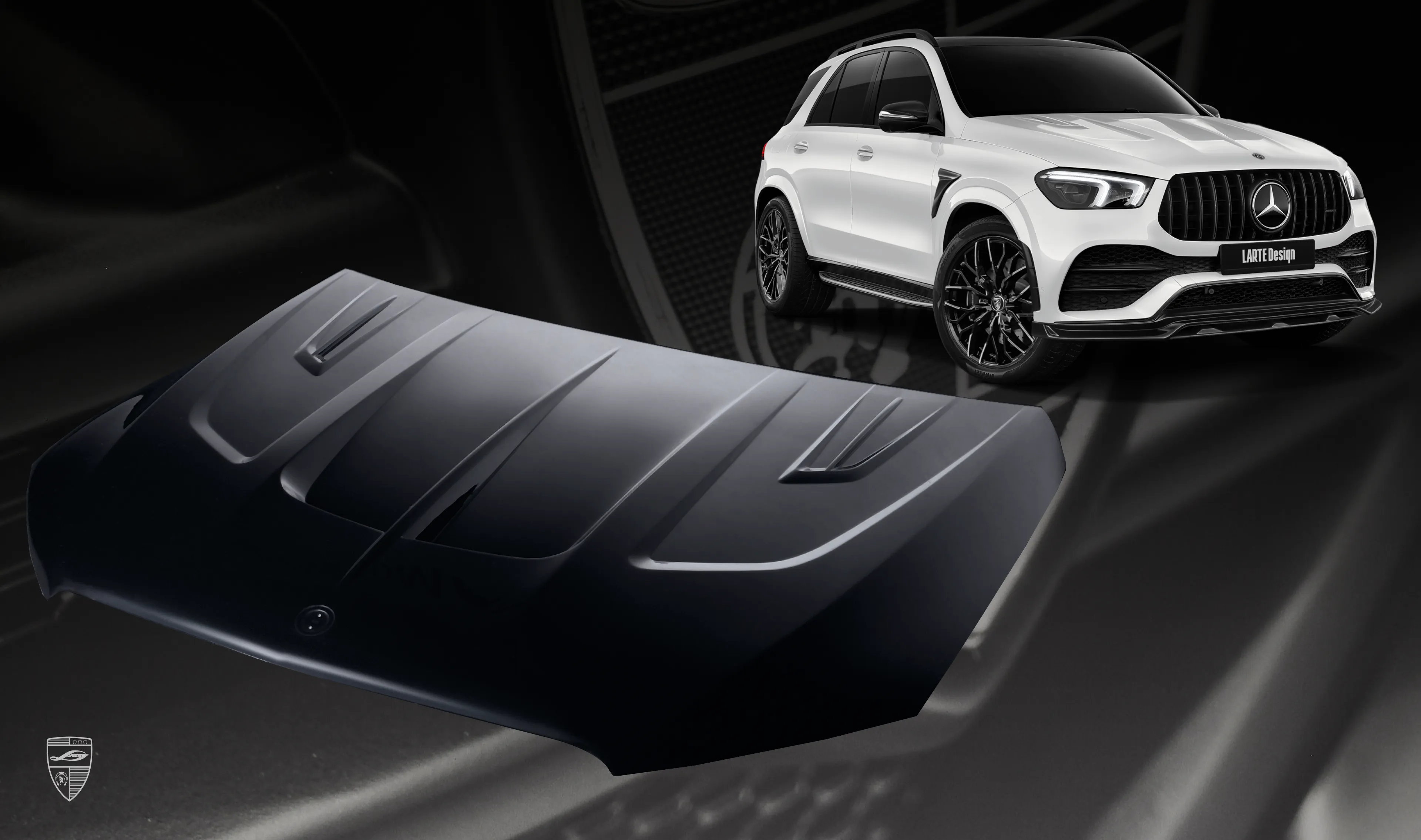 Hood for your Mercedes GLE V167 in the appearance package by LARTE Design