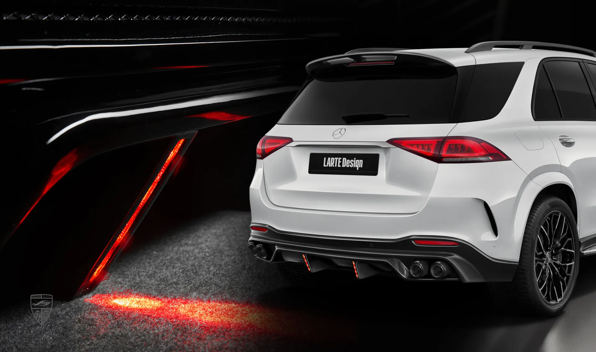 Additional brake lights for your Mercedes GLE V167 in the appearance package by LARTE Design