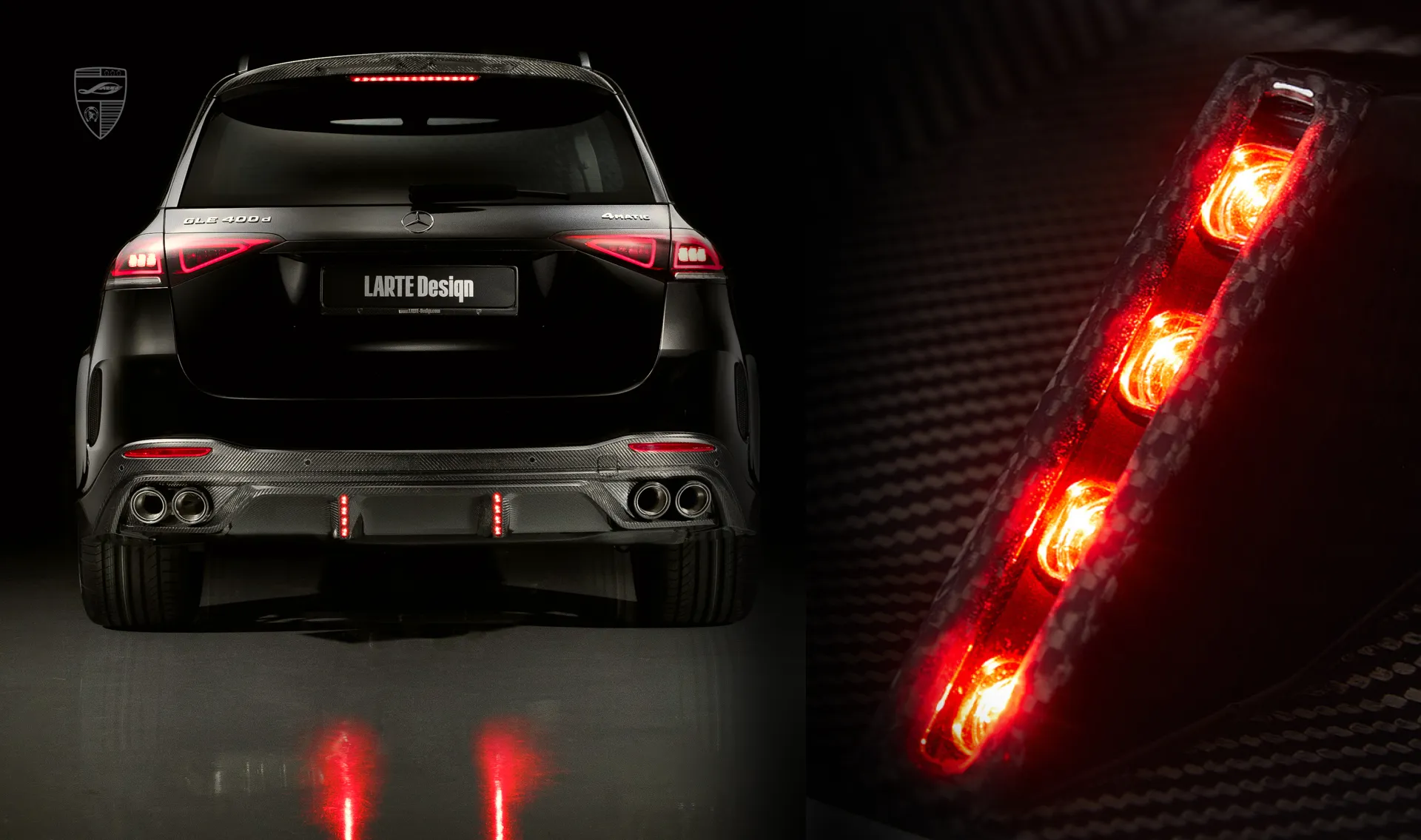 Additional tail lights upgrade for your SUV Mercedes GLE V167 from LARTE Design