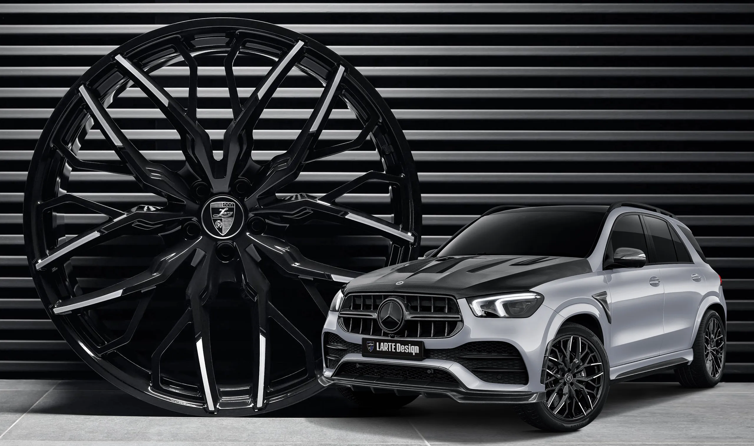 Forged wheels upgrade for the luxury car Mercedes GLE V167 from LARTE Design