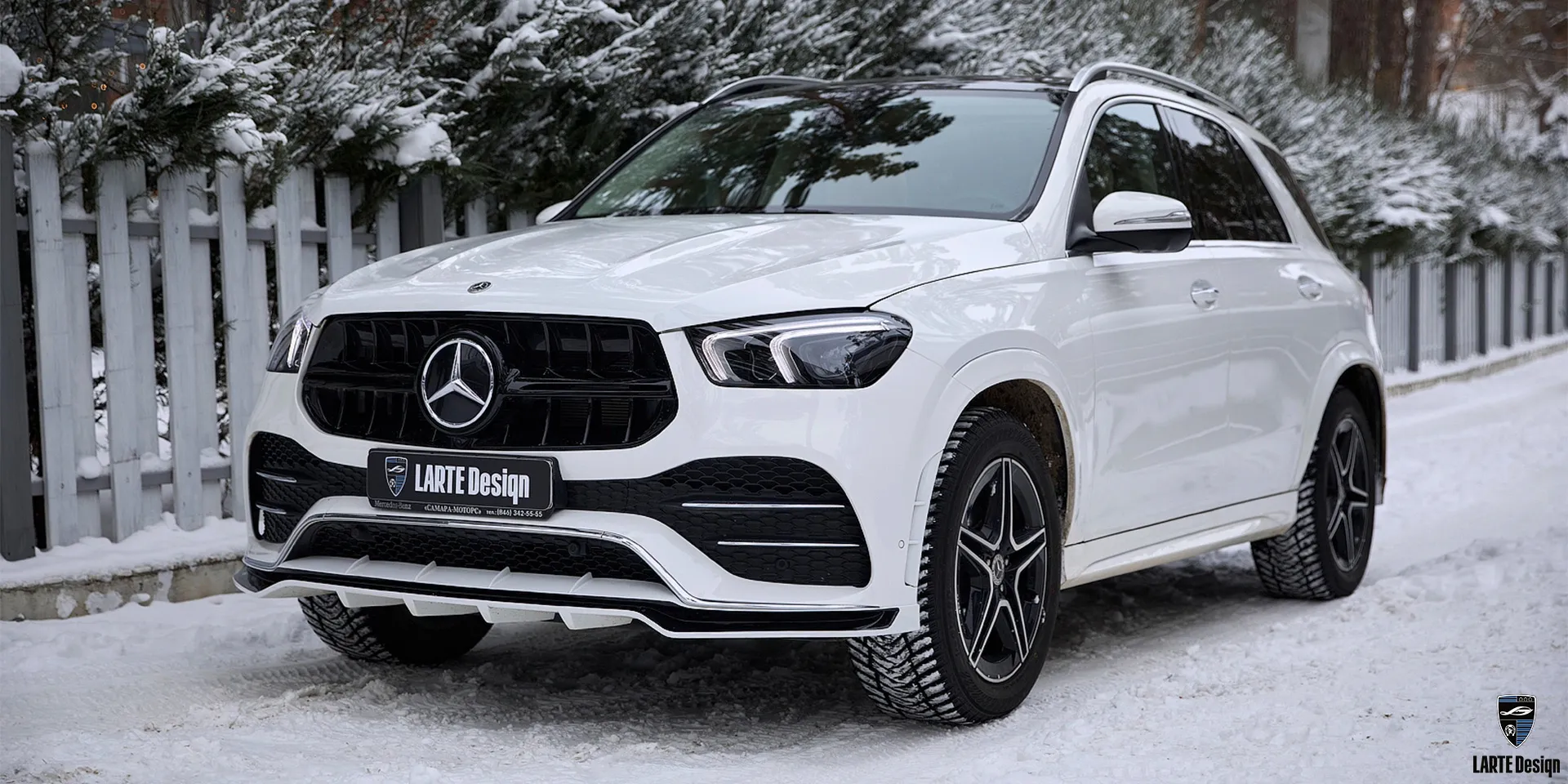 Custom tuning body kit for Mercedes GLE V167 450 4MATIC Sport Plus Diamond White by LARTE Design
