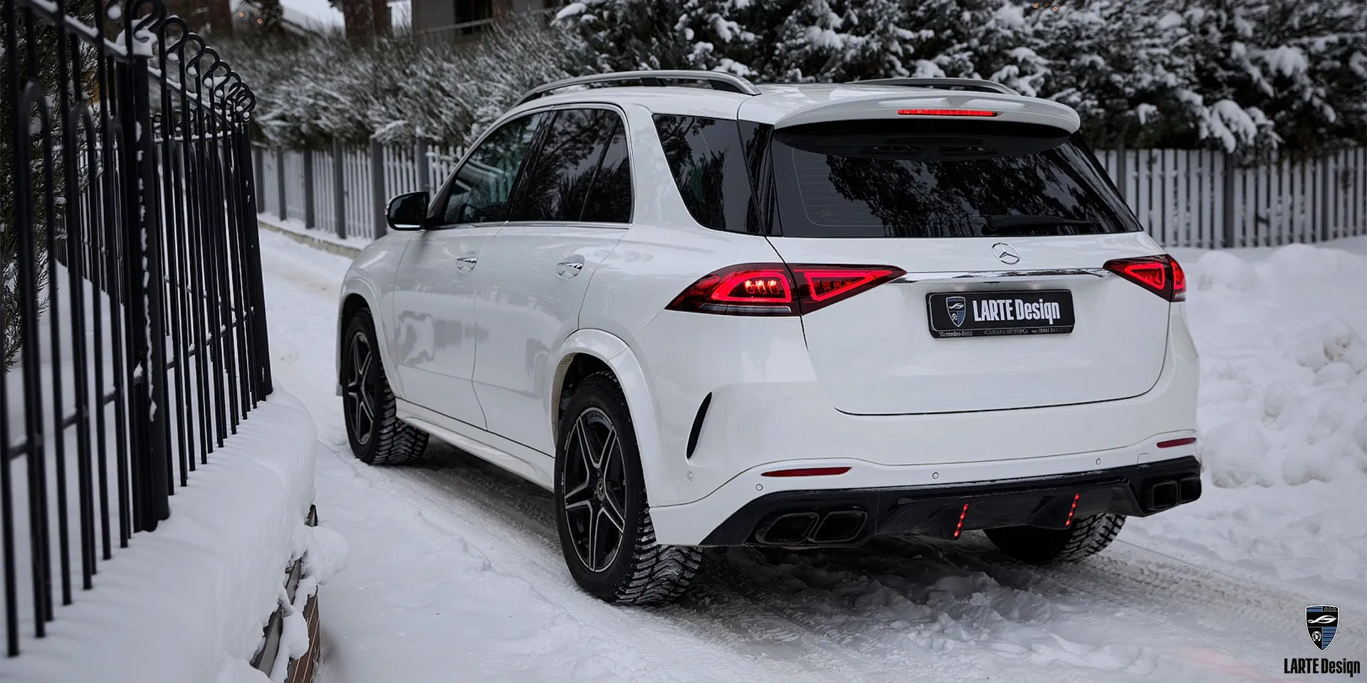 Custom Forged wheels for Mercedes-Benz GLE V167 4MATIC Sport Obsidian Black by LARTE Design
