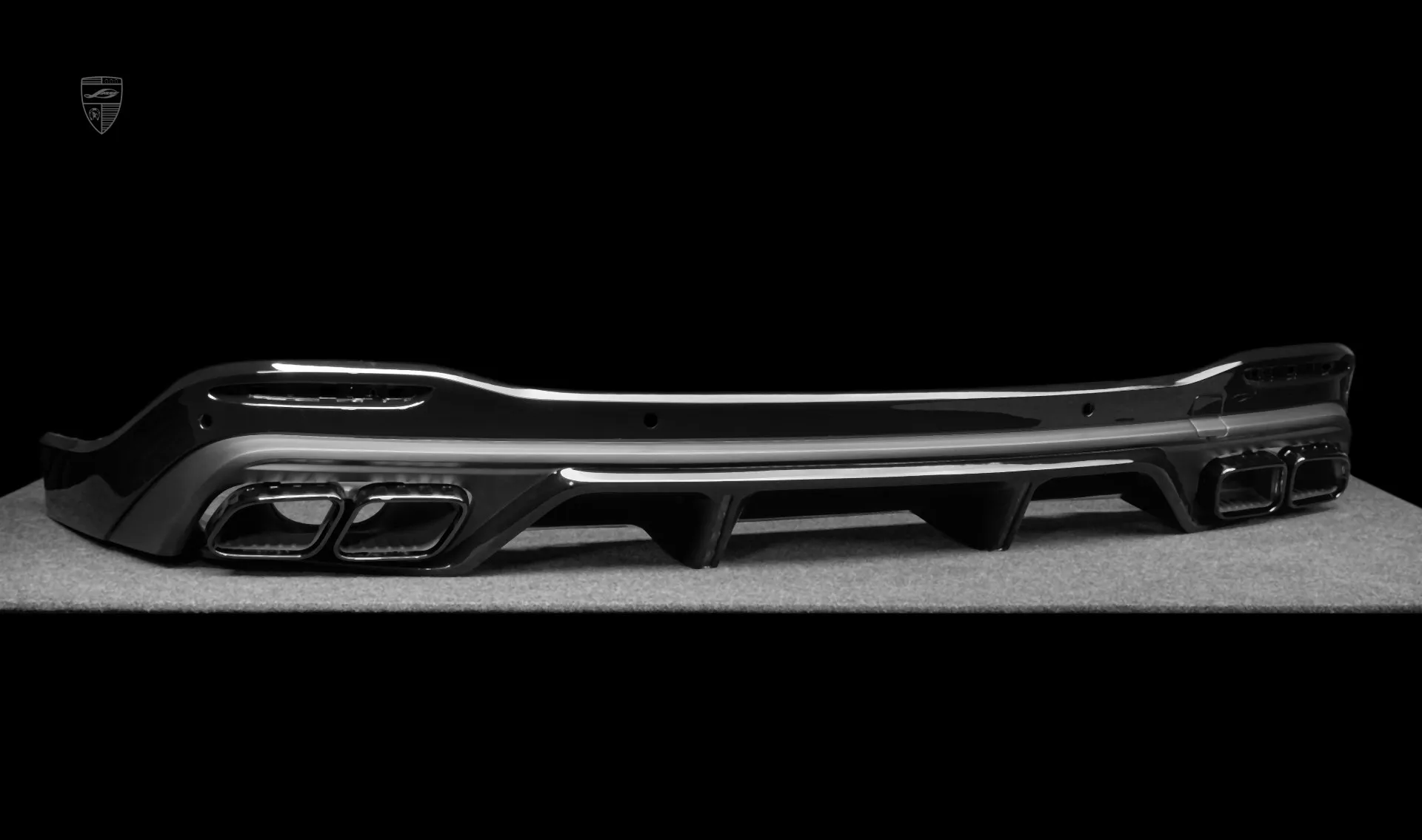 Rear diffuser upgrade for the family car Mercedes GLS AMG 63 X167 Facelift from LARTE Design