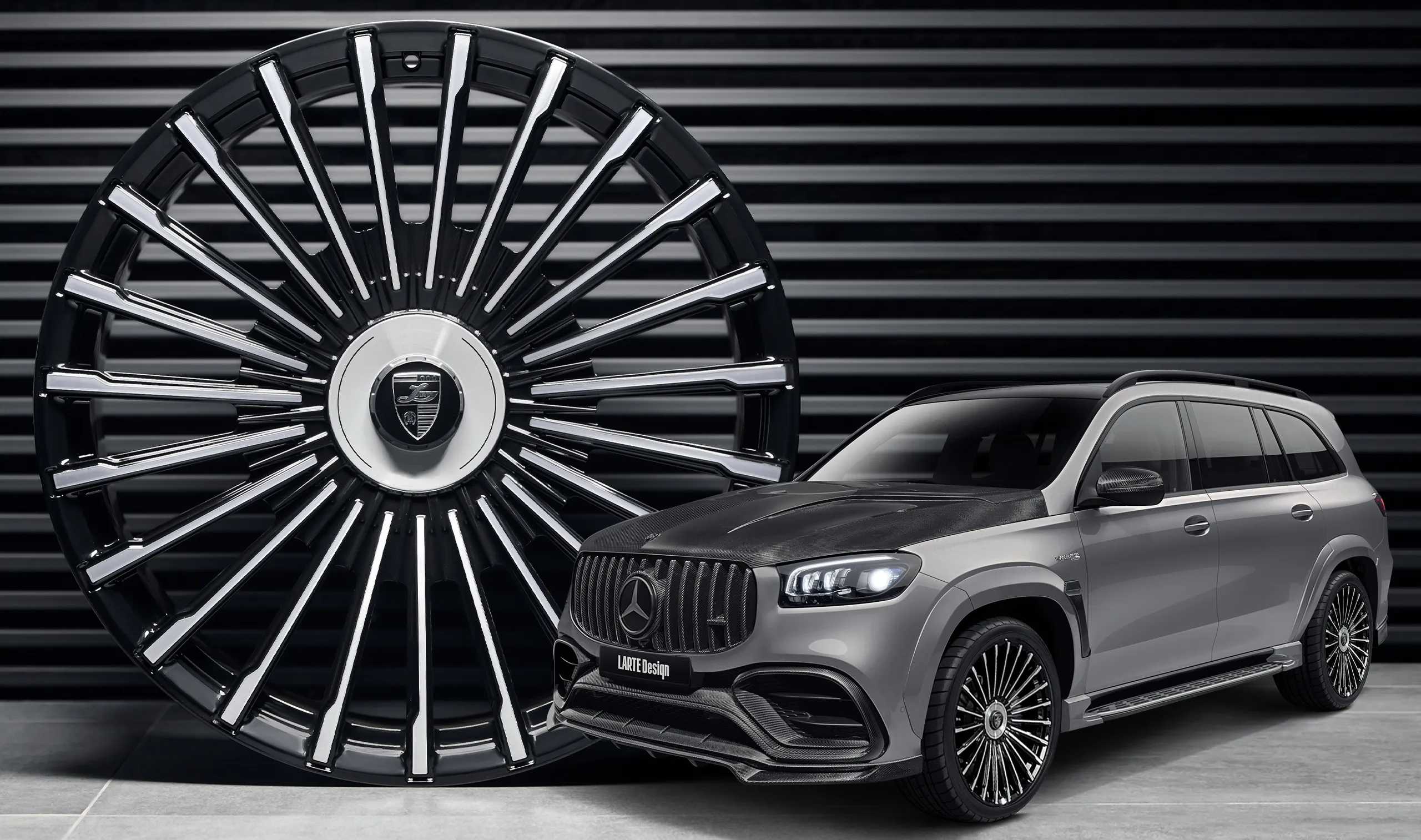 Forged wheels upgrade for your SUV Mercedes GLS AMG 63 X167 Facelift from LARTE Design