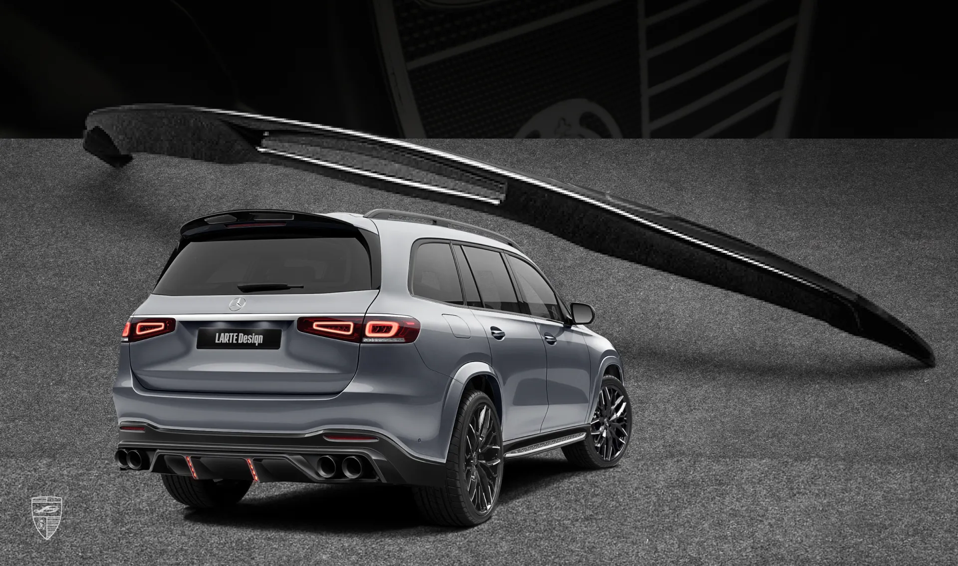 Dachspoiler Upgrade für Ihren SUV Mercedes GLS X167 Dachspoiler Upgrade für Ihren SUV Mercedes GLS X167 von LARTE Design