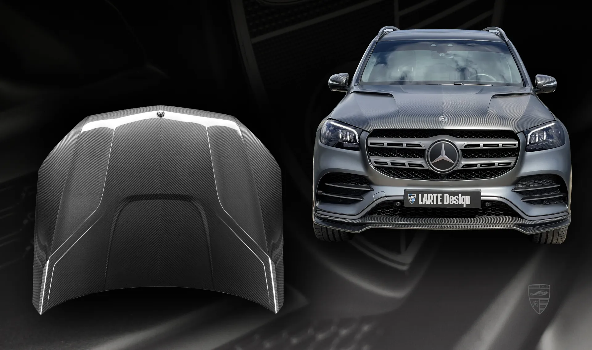 Motorhaube Upgrade für den Luxuswagen Mercedes GLS X167 Motorhaube Upgrade für den Luxuswagen Mercedes GLS X167 von LARTE Design
