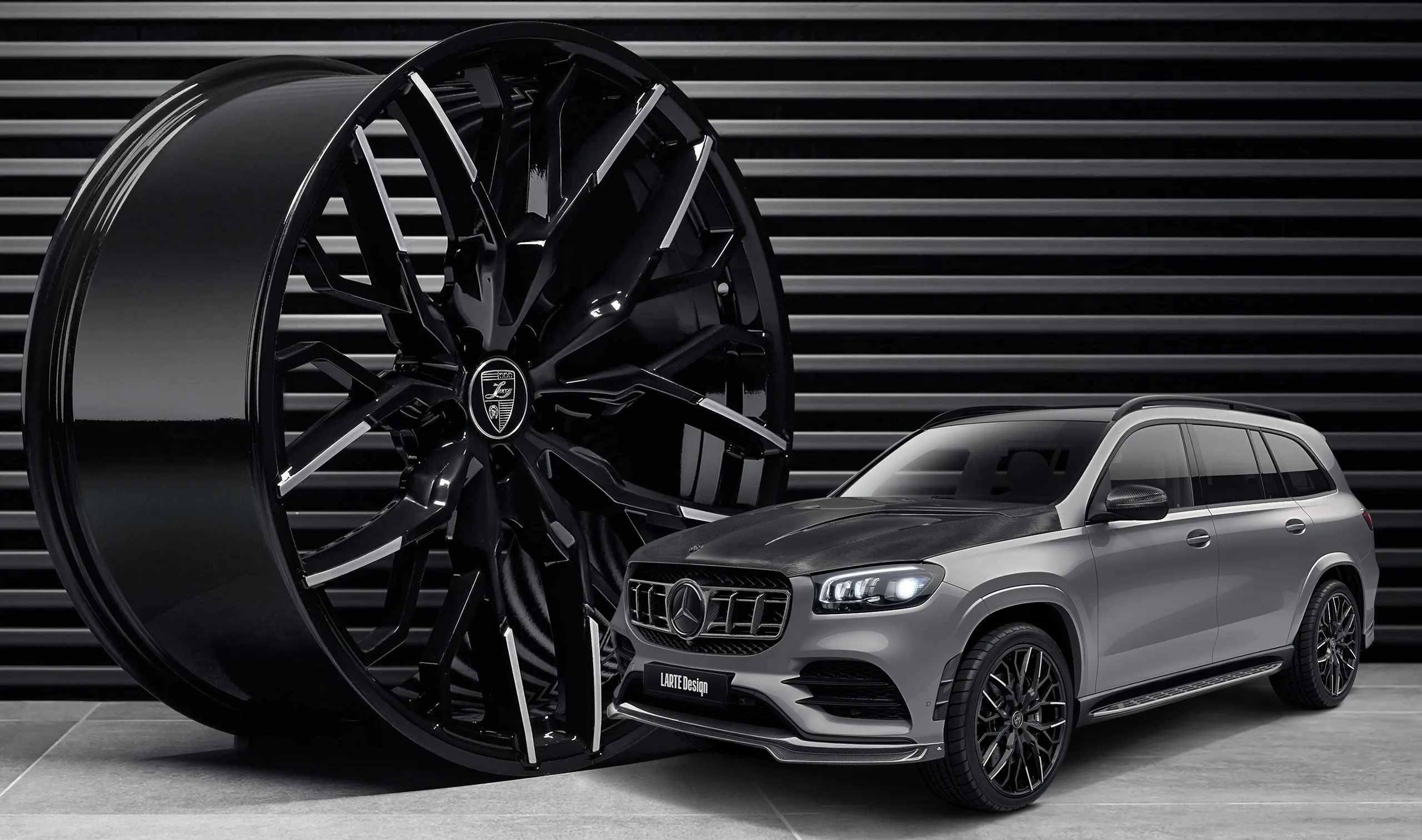 Felgen Upgrade für das Familienauto Mercedes GLS X167 von LARTE Design
