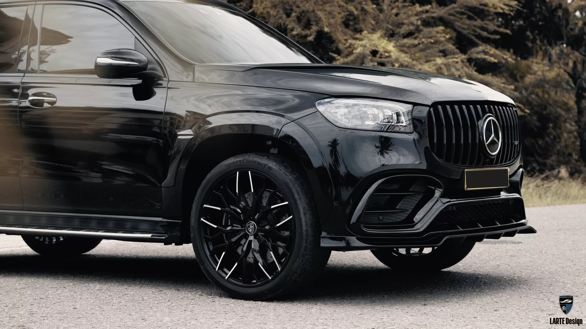 Custom forged wheels for Mercedes GLS X167 by LARTE Design