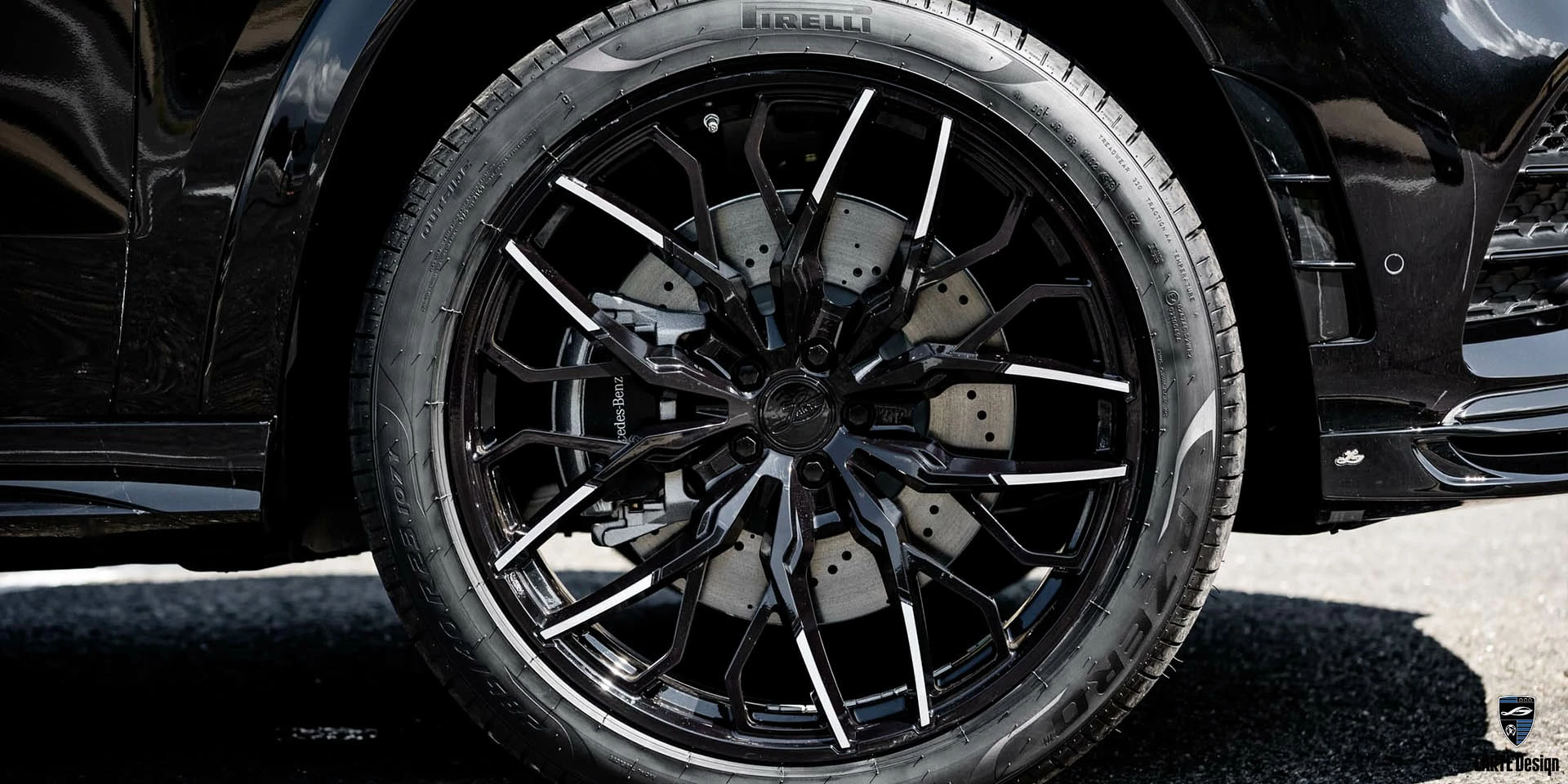 Bestellen Sie geschmiedete Räder für Mercedes Benz GLS 450 4MATIC Premium Plus Х166 obsidianschwarz