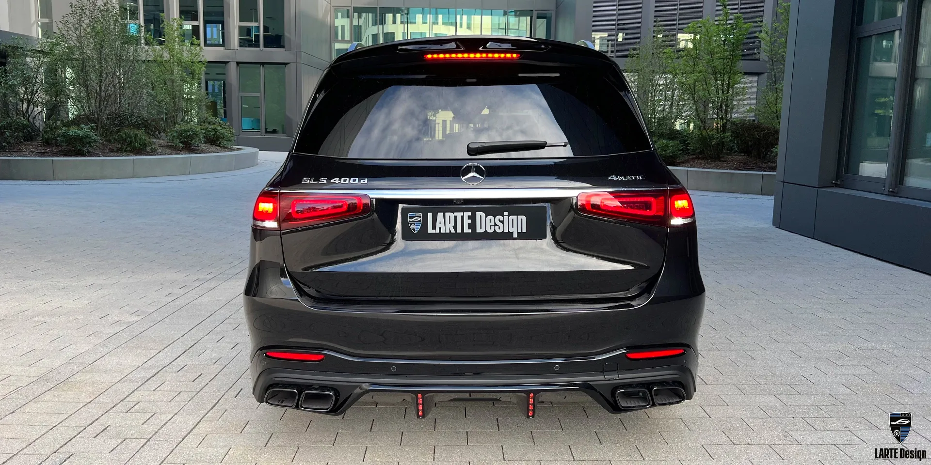 Custom tuning for Mercedes Benz GLS 450 4MATIC X167 Obsidian Black  metallic by LARTE Design