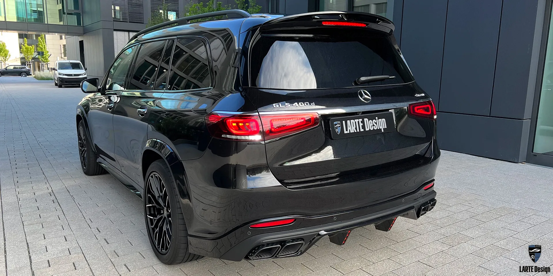 Aerodynamic carbon fiber kit for Mercedes-Benz GLS 450 Sport Х167 Obsidian Black by LARTE Design