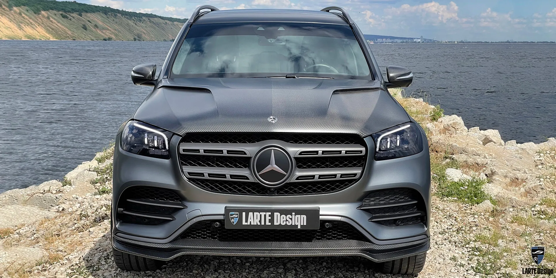 Custom carbon fiber body kit for Mercedes-Benz GLS Sport Х167 Selenite Grey by LARTE Design