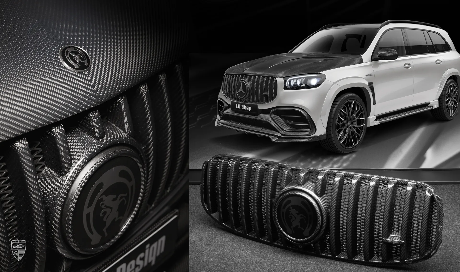 Hood upgrade for your SUV Mercedes GLS AMG 63 from LARTE Design