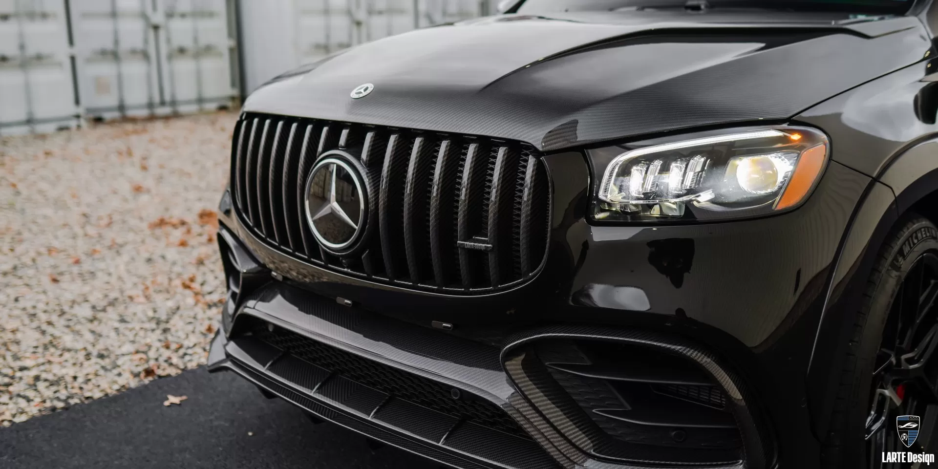 Panamericana front grille for Mercedes GLS 63 AMG X167 from LARTE Design