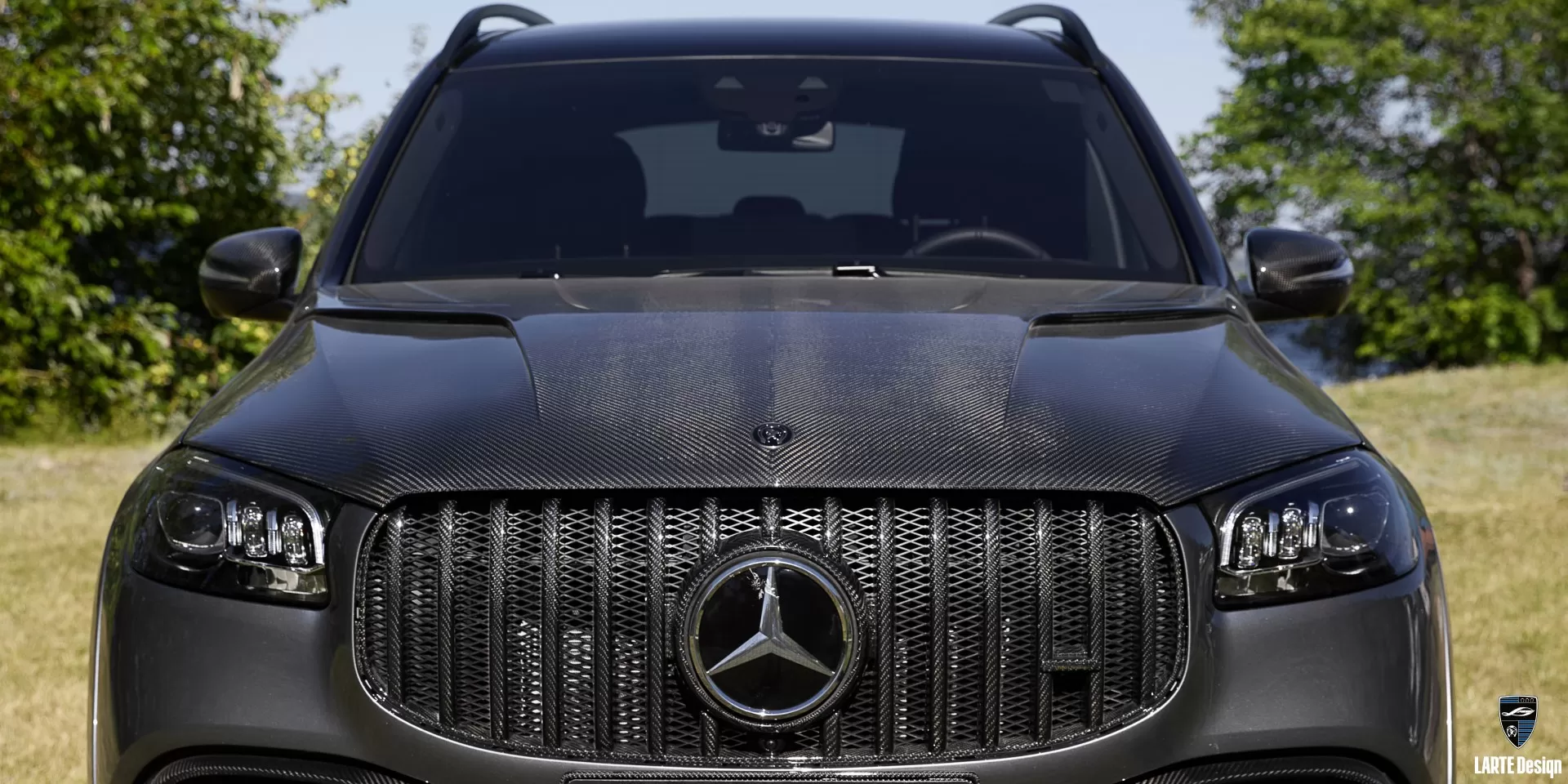 Hood and front grille for Mercedes-Benz GLS AMG 63 X167 from LARTE Design
