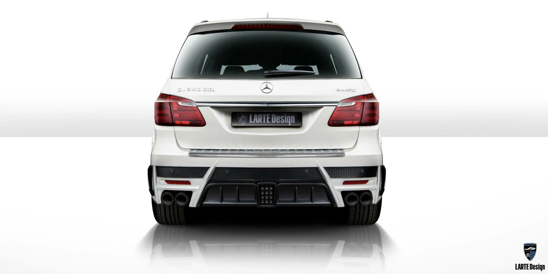 Aerodynamic diffuser for Mercedes Benz GLS 63 AMG from LARTE Design