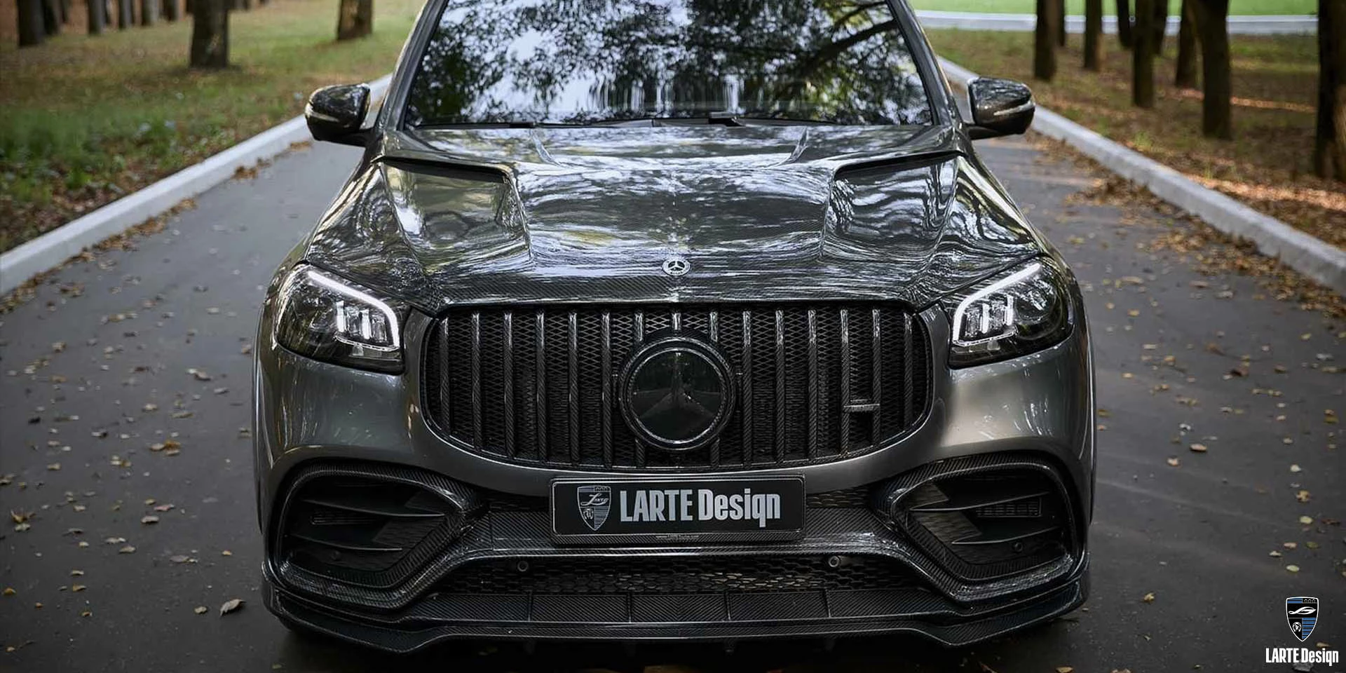 Aerodynamic front lip for Mercedes-Benz GLS 63 AMG from LARTE Design