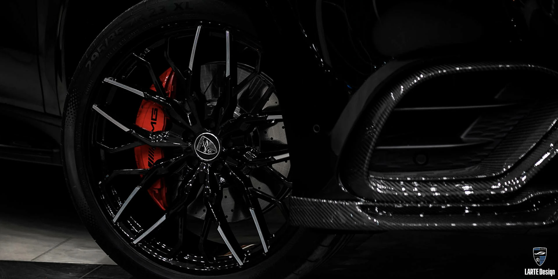 Custom forged wheels for Mercedes Benz GLS 63 AMG from LARTE Design