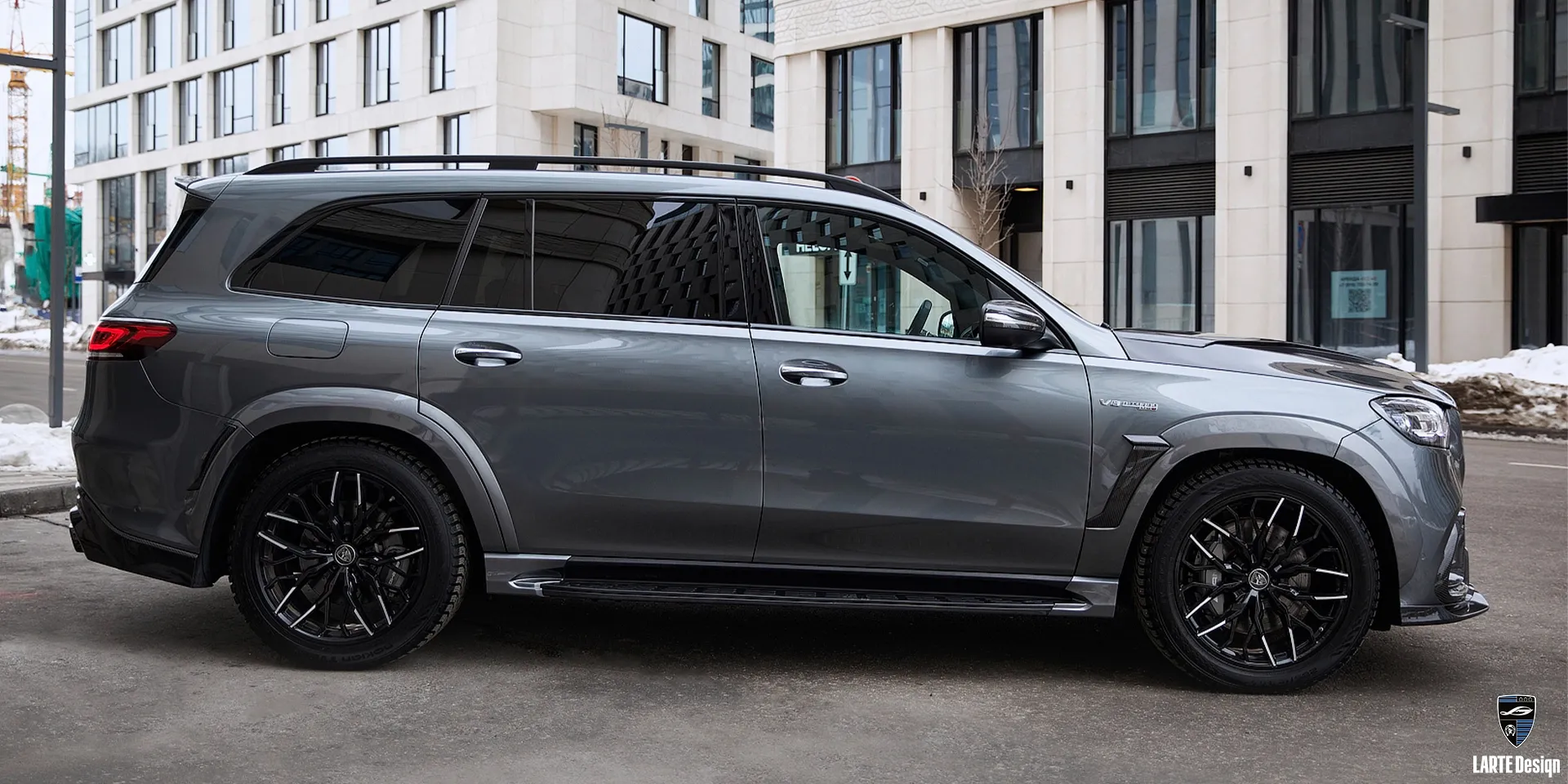 Bestellen Sie geschmiedete Räder für den Mercedes-Benz AMG GLS 63 4MATIC+ Х167 Selenitgrau metallic 2023